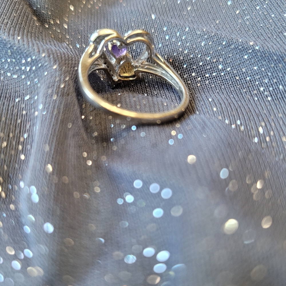 Sterling silver gemstone ring - Picture 3 of 3